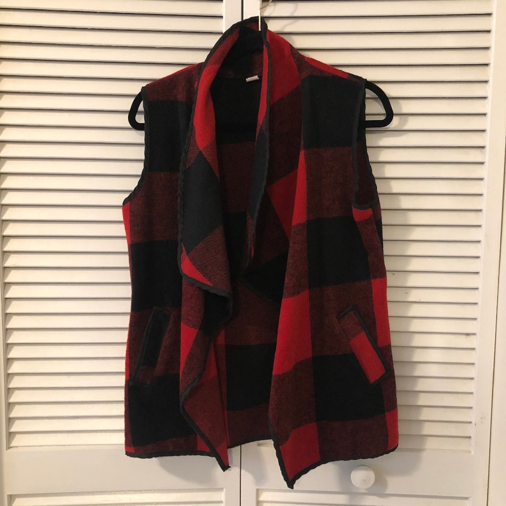 Buffalo Check Drape Vest